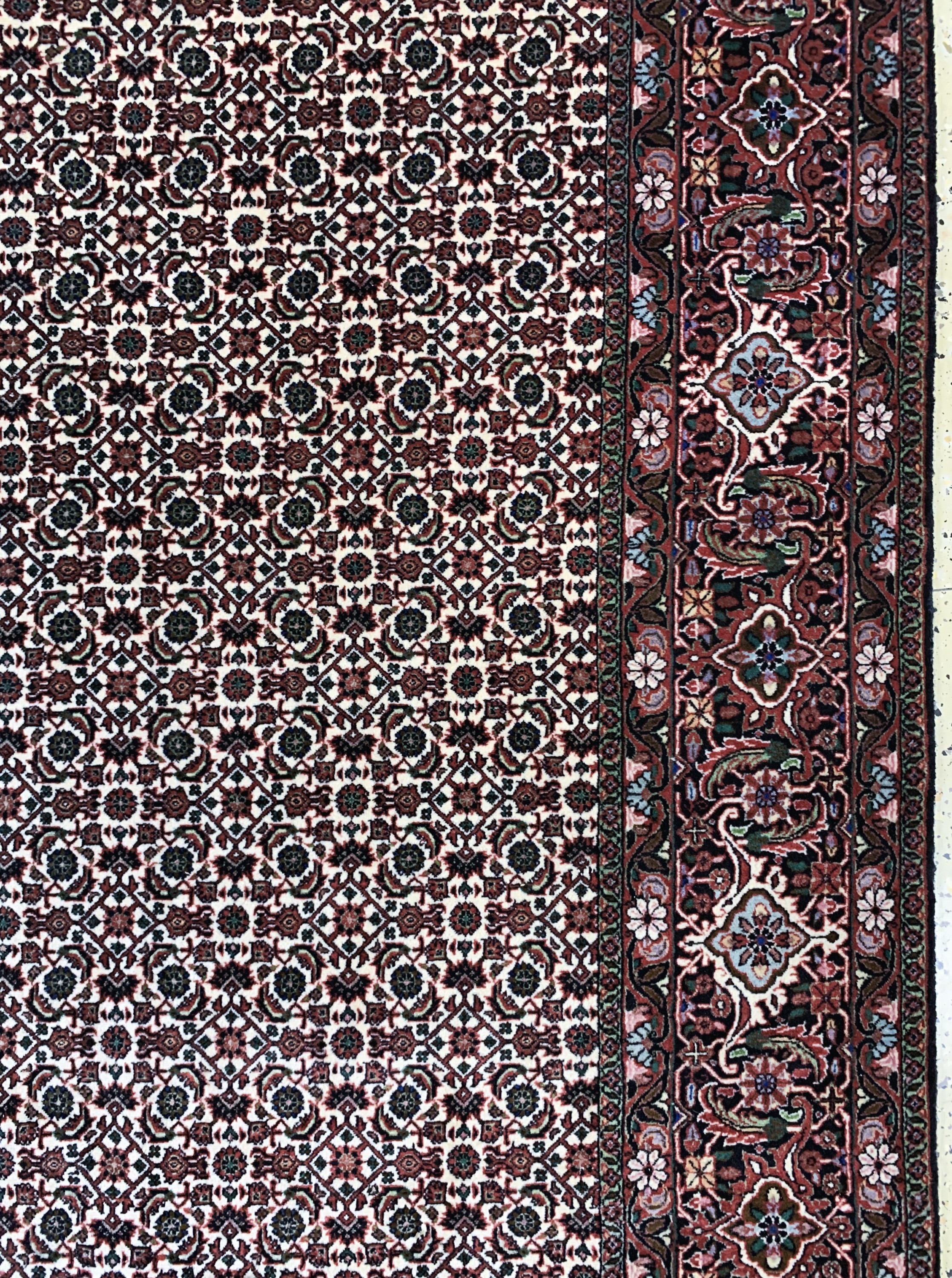 Detail e: Bidjar Kork fein, Persien, Ende 20.Jhd, Korkwolle auf Baumwolle, ca. 340 x 250 cm, EHZ: 2