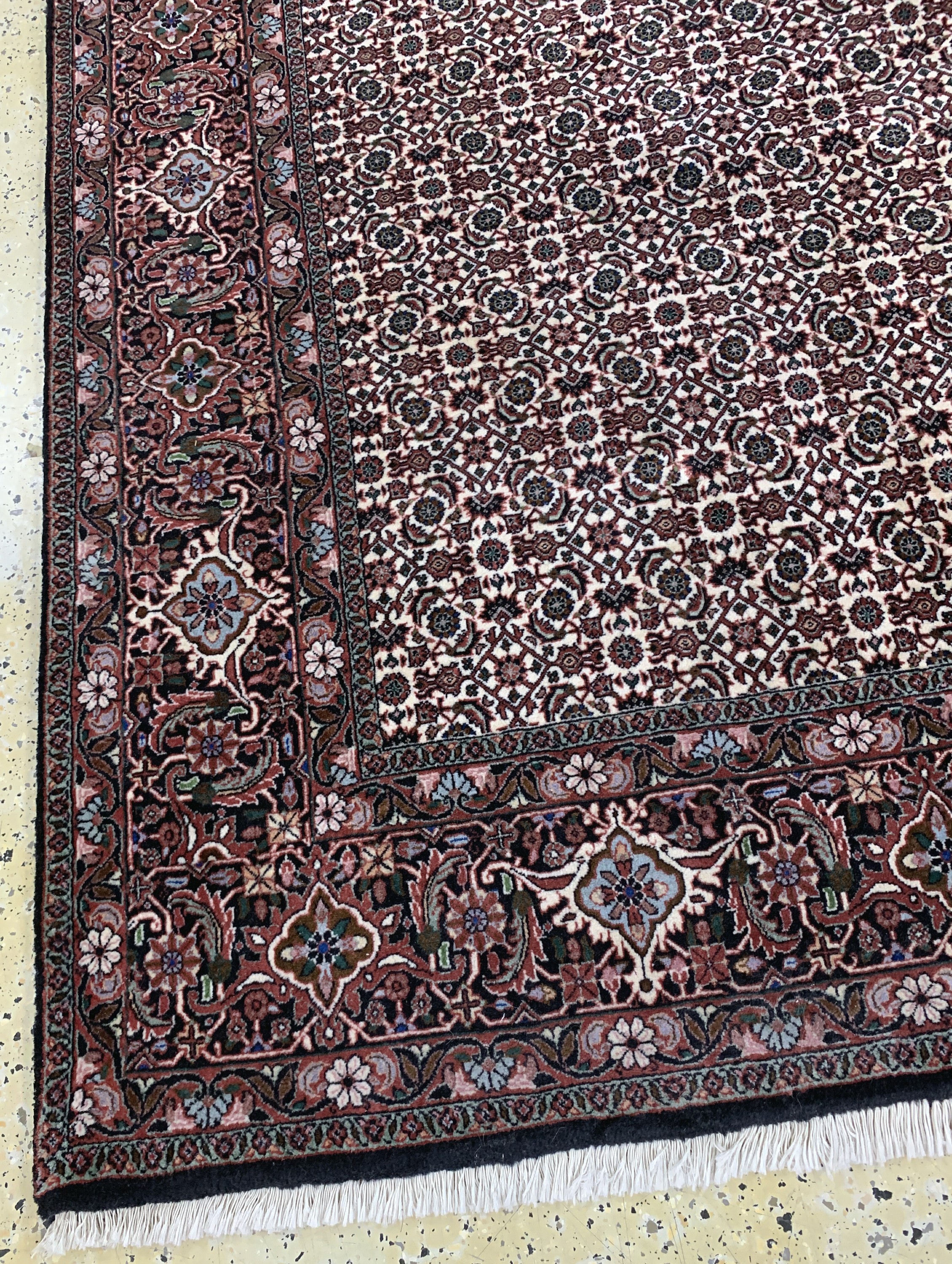 Detail g: Bidjar Kork fein, Persien, Ende 20.Jhd, Korkwolle auf Baumwolle, ca. 340 x 250 cm, EHZ: 2
