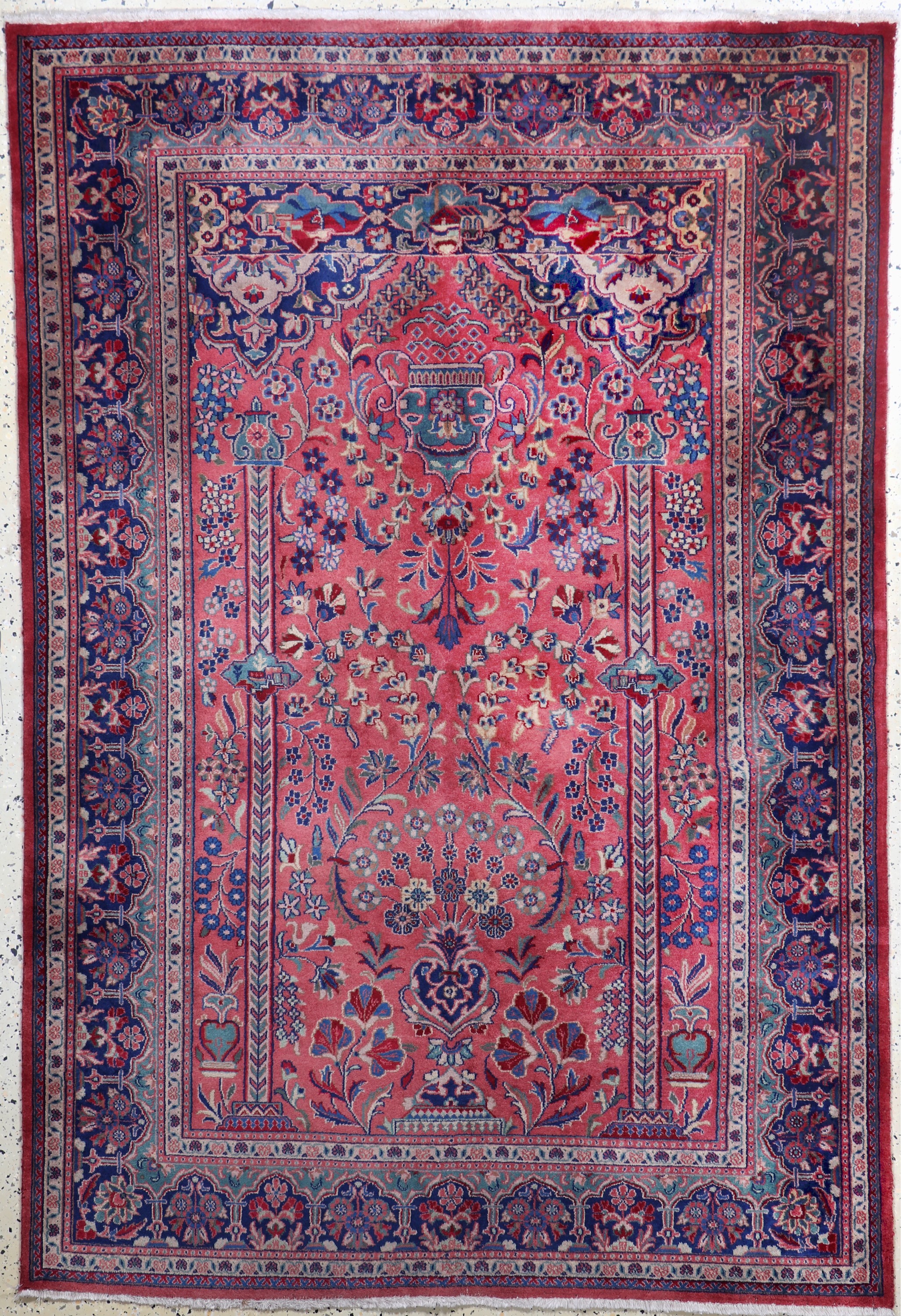 Image 27012889 - Keschan fein, Indien, Ende 20.Jhd, Korkwolle auf Baumwolle, ca. 210 x 140 cm, ...