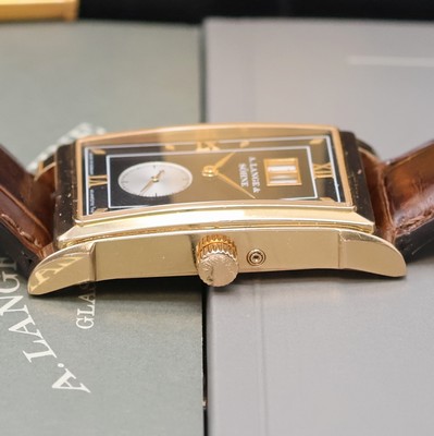27012819d - A. LANGE & SÖHNE feine Herrenarmbanduhr Cabaret Referenz 107.031 in RoseG 750/000, ...
