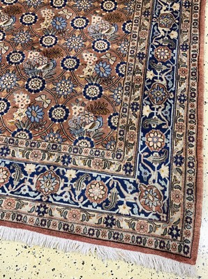 27012867a - Weramin Kork fein, Persien, Ende 20.Jhd, Korkwolle auf Baumwolle, ca. 290 x 210 cm, ...