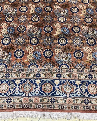 27012867b - Weramin Kork fein, Persien, Ende 20.Jhd, Korkwolle auf Baumwolle, ca. 290 x 210 cm, ...