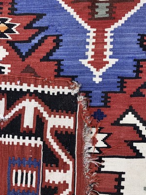 27012871h - ´Kuba´Kelim antik, Kaukasus, 19.Jhd, Wolle auf Wolle, ca. 335 x 175 cm, EHZ: 4