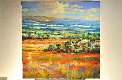 27012891l - Jean Claude Picard, geb. 1945,lebt und arbeitet in Mallorca, Triptychon: Toskanische ...