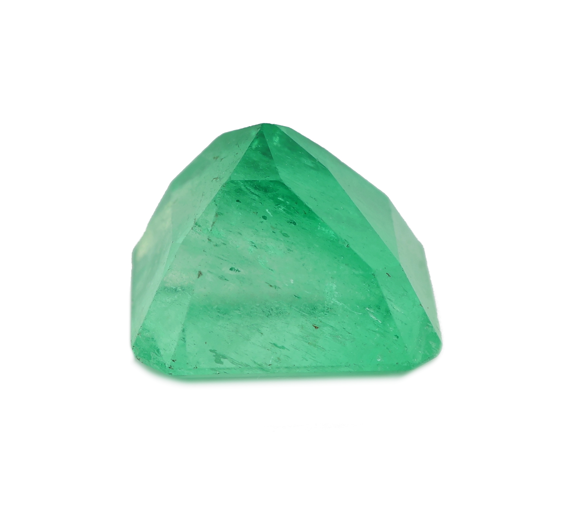 Detail c: Loser kolumbianischer Smaragd, ca. 4.01 ct, Treppenschliff, sehr schöne Farbe