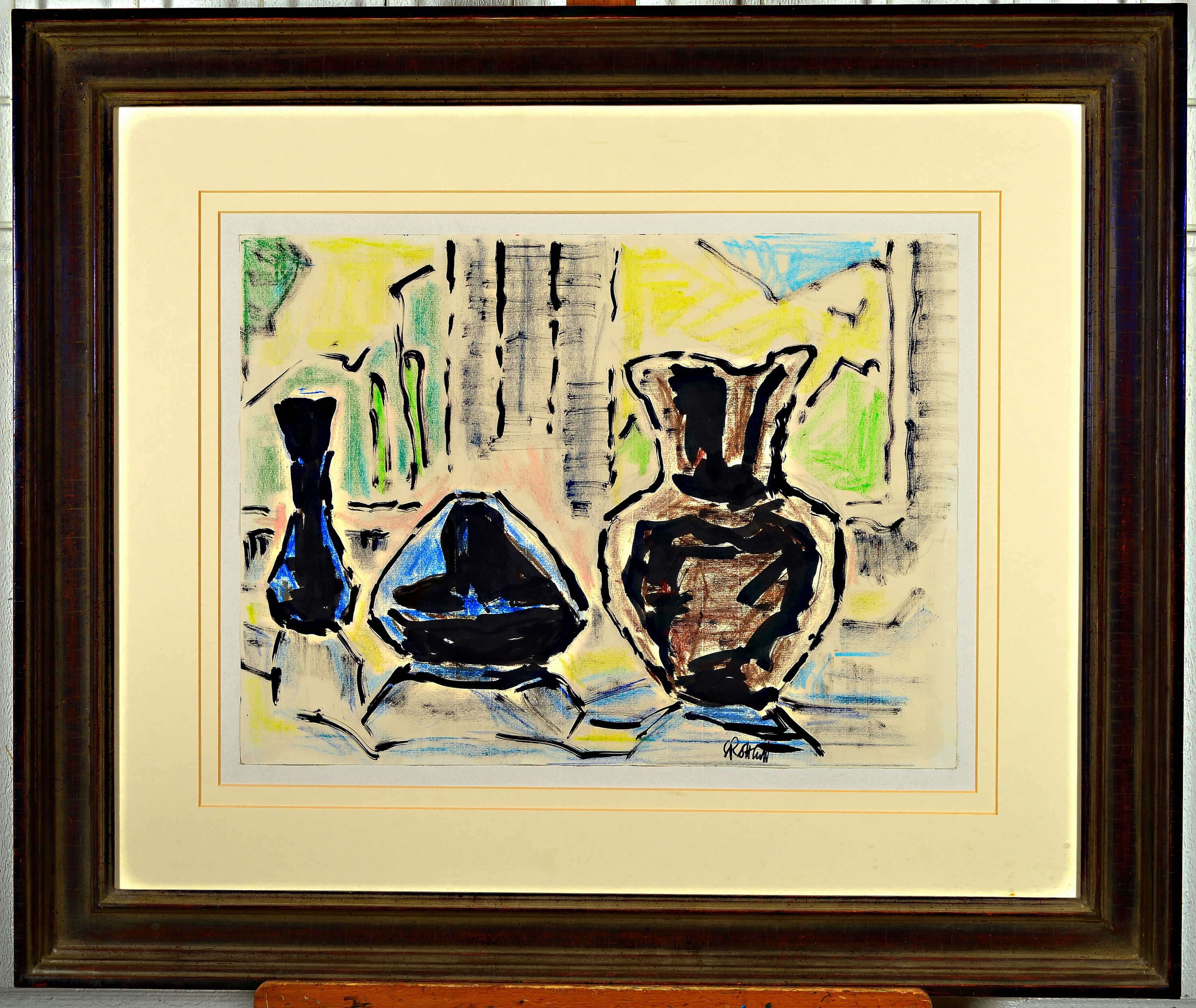 Image 27012981 - Karl Schmidt-Rottluff, 1884 Rottluff-1976 Berlin, Stillleben mit drei Vasen im ...