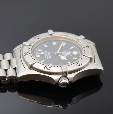 Detail c: TAG HEUER Professional 2000 Armbanduhr Referenz 962.006, Schweiz um 2000, Edelstahlgeh. inkl. Gliederband m. Faltschl. und Tauchverlängerung, ...