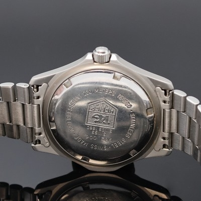 Detail d: TAG HEUER Professional 2000 Armbanduhr Referenz 962.006, Schweiz um 2000, Edelstahlgeh. inkl. Gliederband m. Faltschl. und Tauchverlängerung, ...