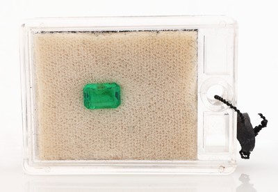 Image Loser kolumbianischer Smaragd, ca. 1.77 ct, Treppenschliff, sehr schöne Farbe ...