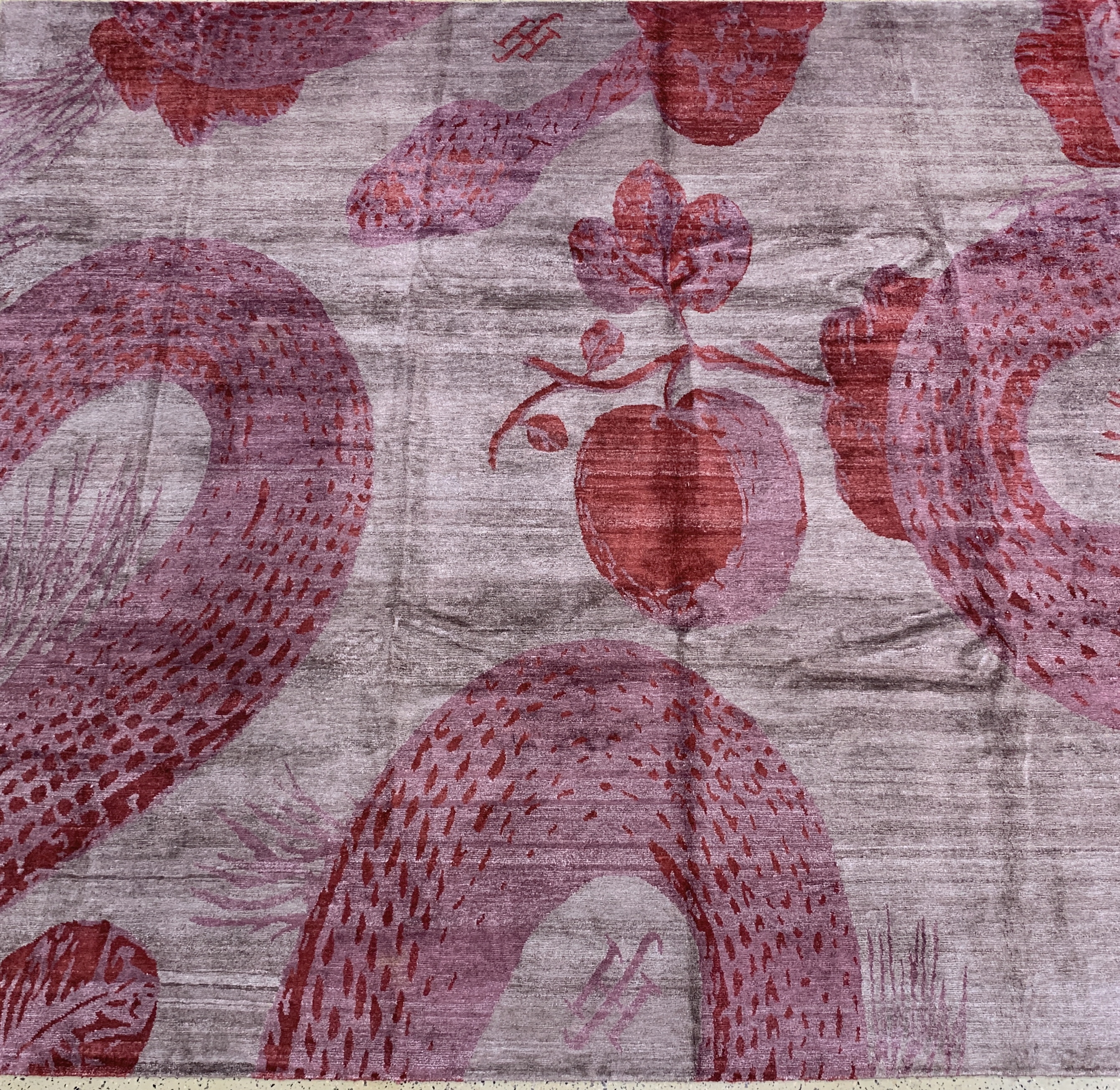 Image 27013656 - Designerteppich sign., Nepal, 21.Jhd, Seideauf Baumwolle, ca. 355 x 400 cm, EHZ: 1-2. ...