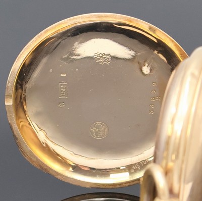 27013655d - SYSTEME GLASHÜTTE Herrensavonette in RoseG 585/000 an RoseG 585/000 Kette, Schweiz um ...