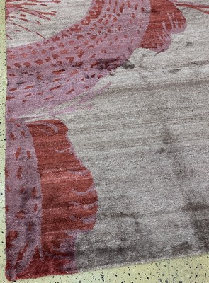 27013656h - Designerteppich sign., Nepal, 21.Jhd, Seideauf Baumwolle, ca. 355 x 400 cm, EHZ: 1-2. ...