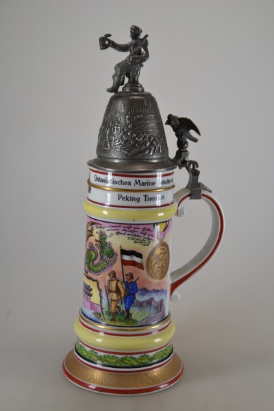 27014227a - Reservisten- bzw. Andenkenkrug, III. Seebatallion Marine-Infanterie Ostasiatisches ...