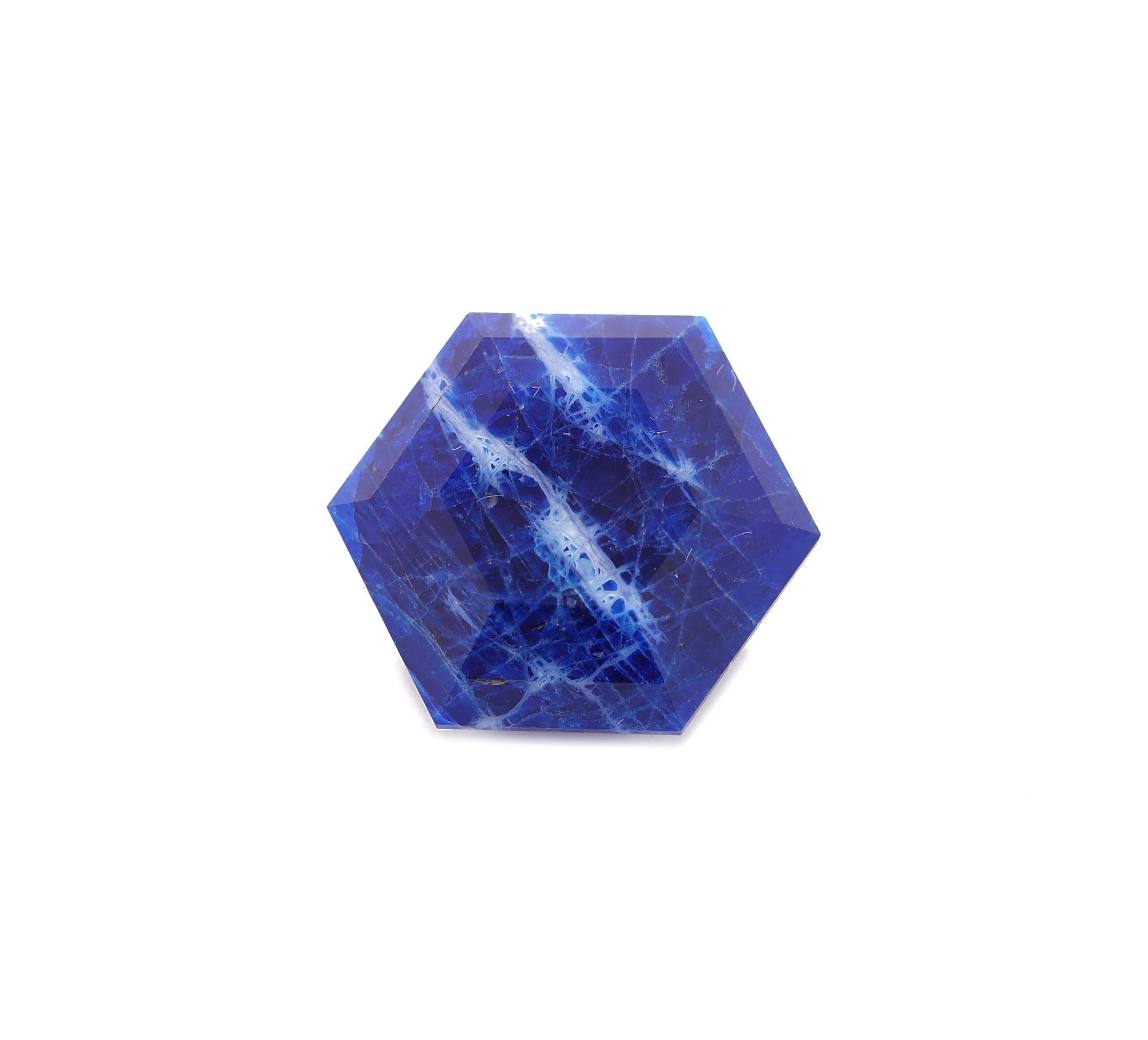 Image 27014376 - Loser Hauyne ca. 10.4 ct, hexagonaler Fantasieschliff, ca. 15.7 x 15.7 x 9.7 mm ...