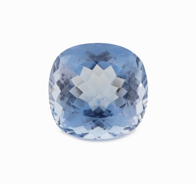 Image Loser Aquamarin 38.74 ct, Cushion-Cut, lt. Expertise Santa Maria Blau, 21.18 x 20.63 x ...
