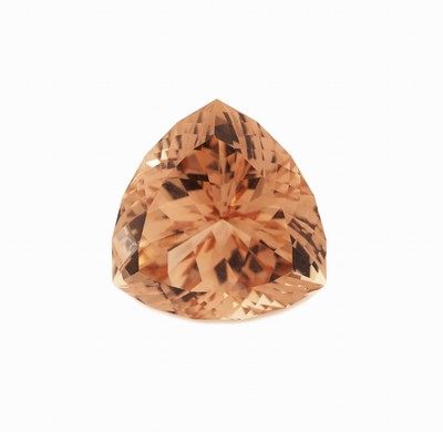 Image Loser Imperial Topas ca. 51.6 ct, Trillion -schliff, Light Reddish Orange, ca. 23.6 x ...