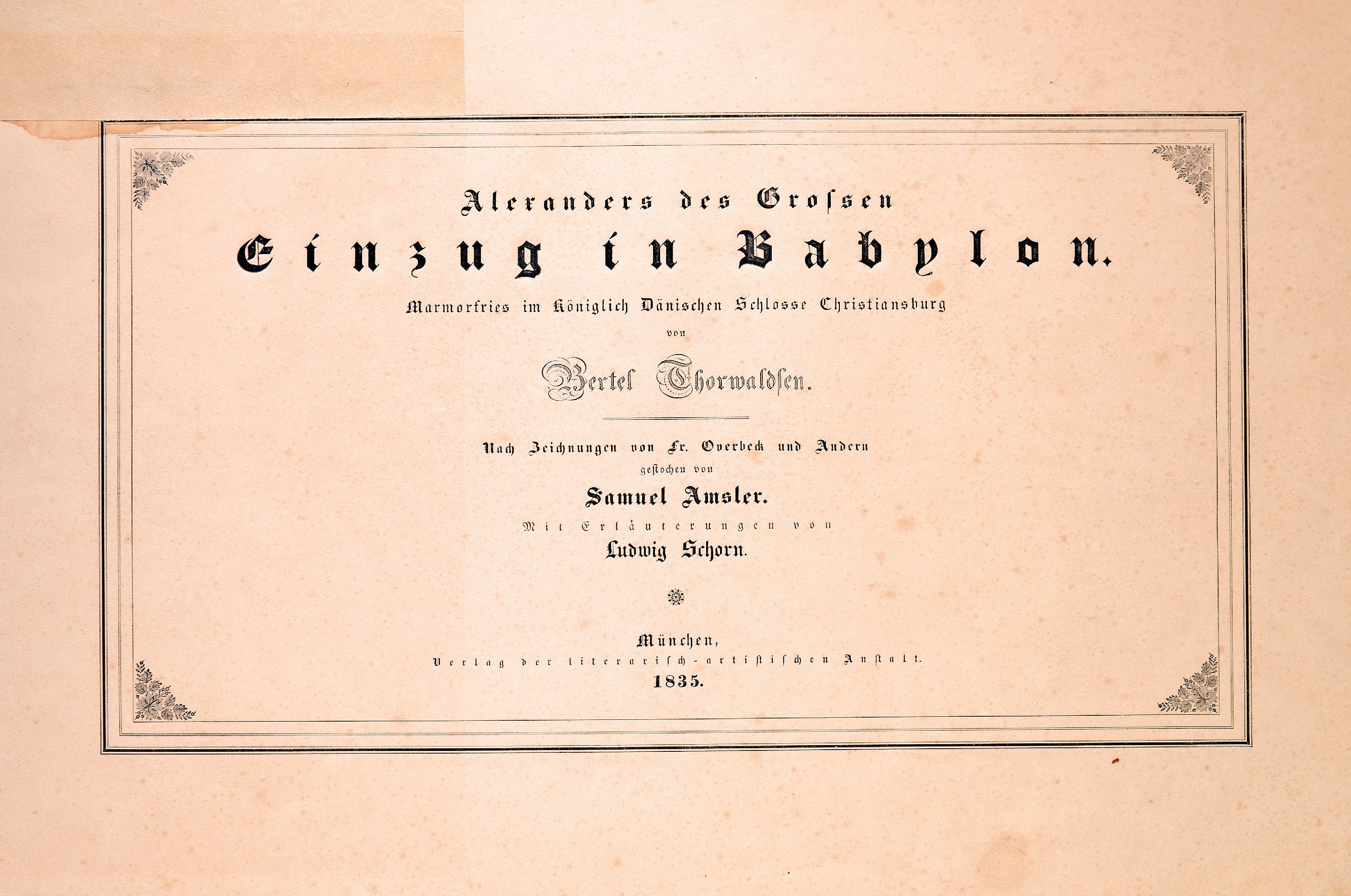 Image 27014501 - Bertel Thorvaldsen (1770-1844): Alexander des Grossen Einzug in Babylon, München, ...