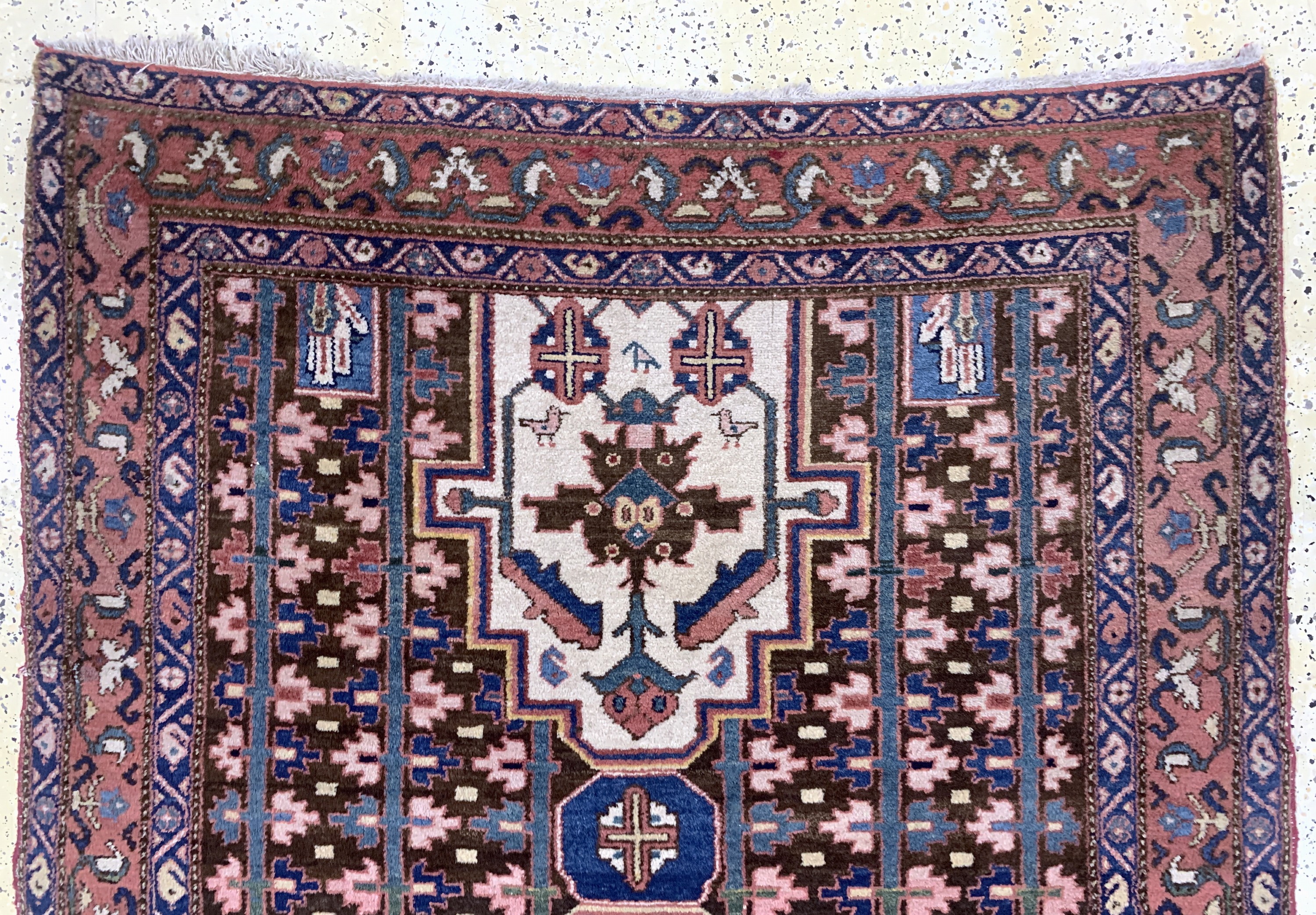 Detail a: Antiker Bachtiar, Persien, um 1900, Wolle auf Baumwolle, ca. 320 x 150 cm, EHZ: 3