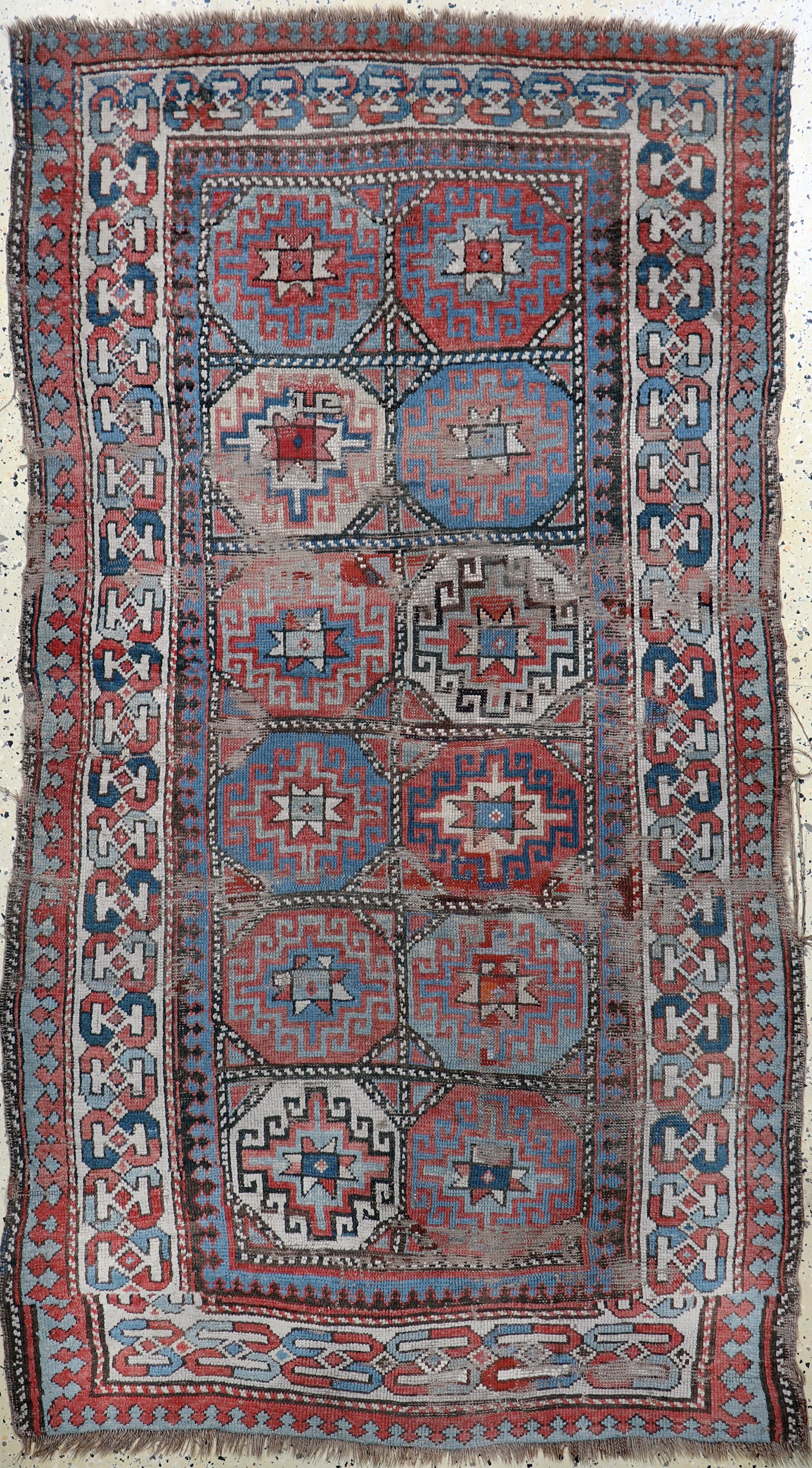 Image 27014505 - Antiker´Moghan´Kazak, Kaukasus, 19.Jhd, Wolle auf Wolle, ca. 207 x 118 cm, EHZ: 4