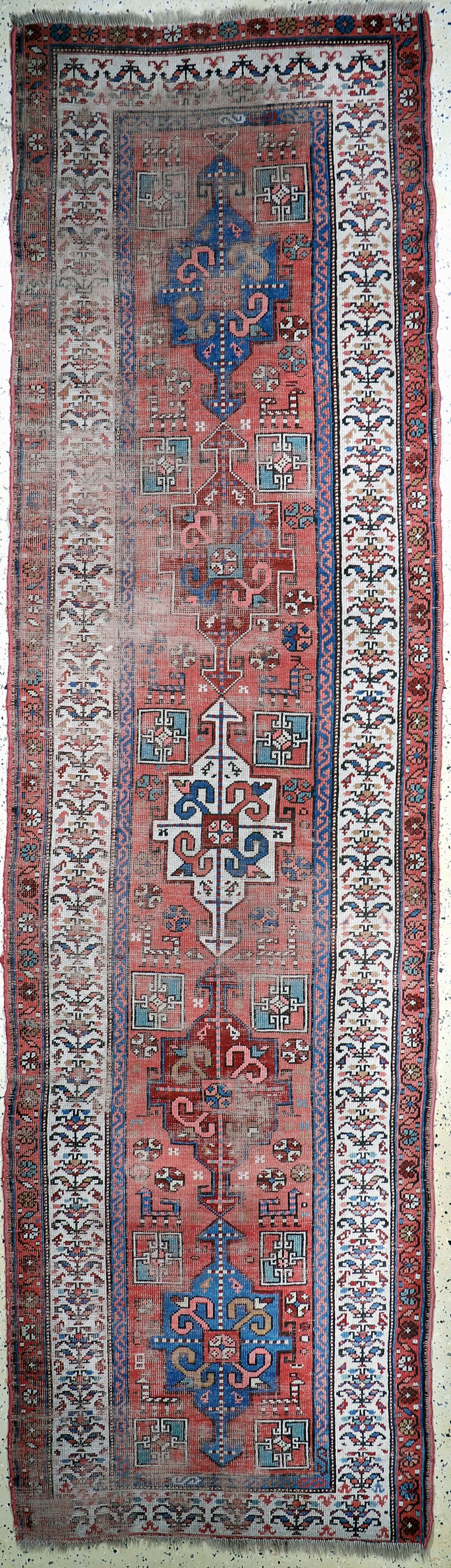Antiker Bakhshaish, Persien, 19.Jhd, Wolle auf Wolle, ca. 343 x 97 cm, EHZ: 4