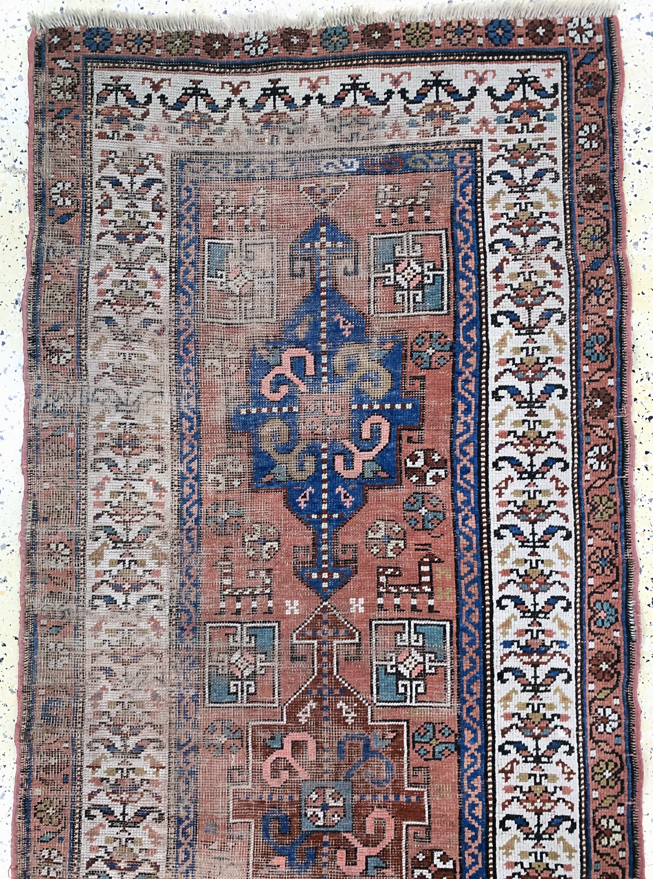 Detail a: Antiker Bakhshaish, Persien, 19.Jhd, Wolle auf Wolle, ca. 343 x 97 cm, EHZ: 4
