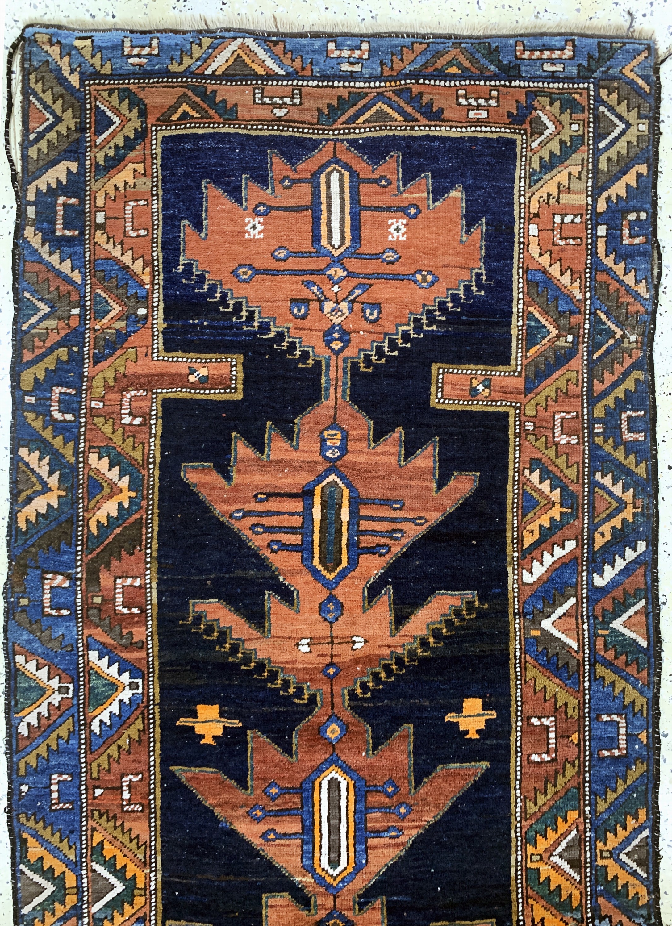 Detail a: Shahsawan antik, Persien, um 1900, Wolle auf Wolle, ca. 305 x 110 cm, EHZ: 3