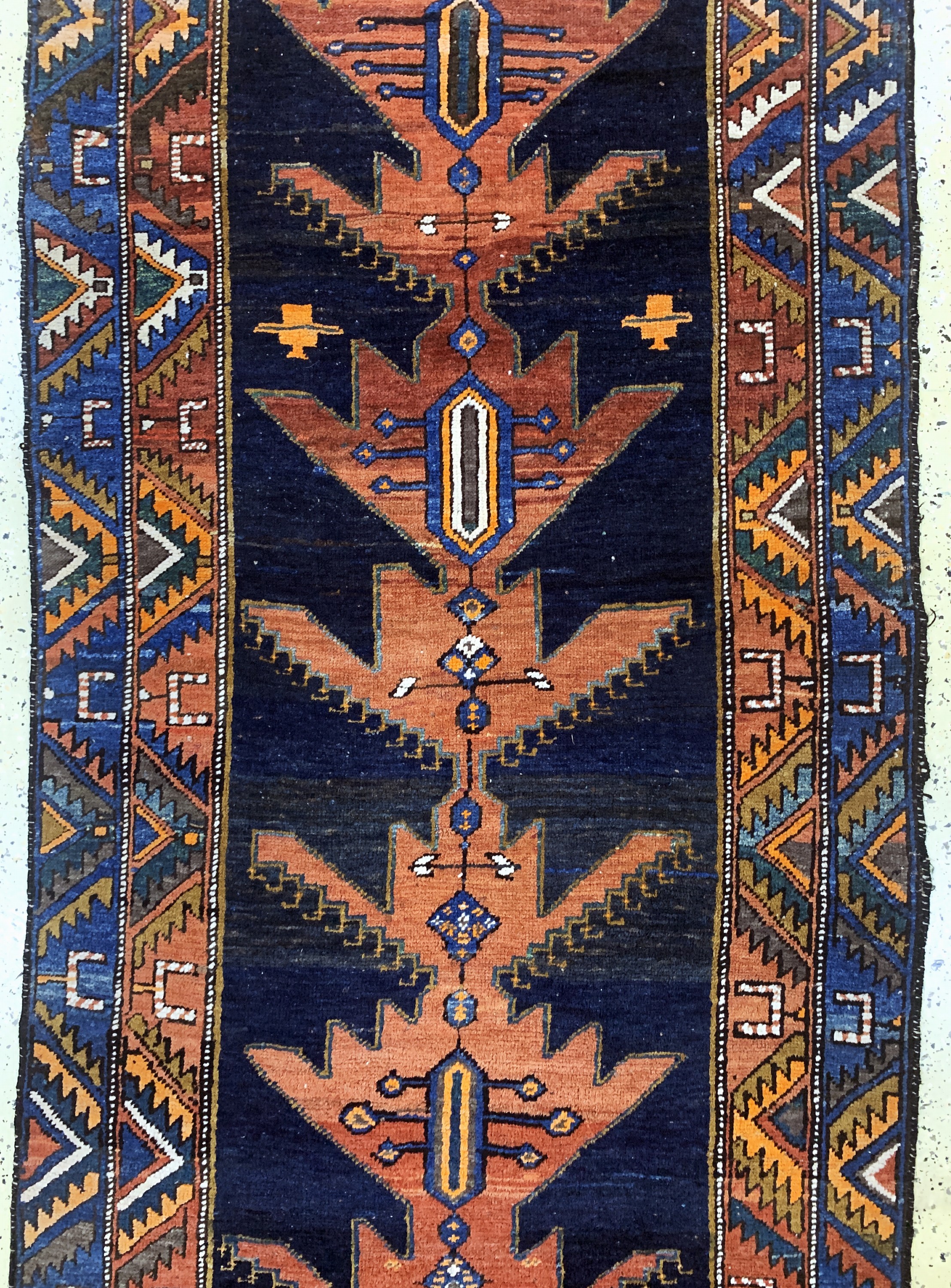 Detail b: Shahsawan antik, Persien, um 1900, Wolle auf Wolle, ca. 305 x 110 cm, EHZ: 3