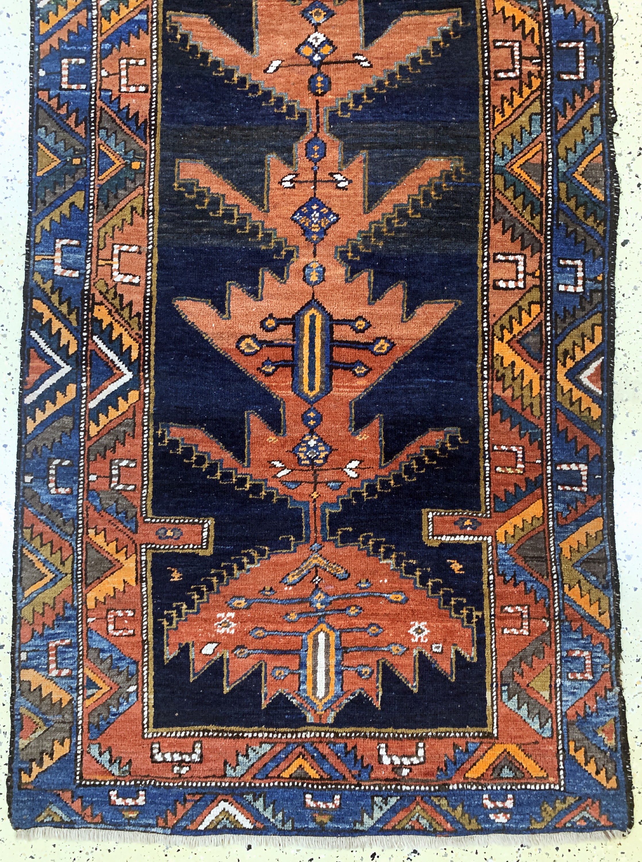Detail c: Shahsawan antik, Persien, um 1900, Wolle auf Wolle, ca. 305 x 110 cm, EHZ: 3