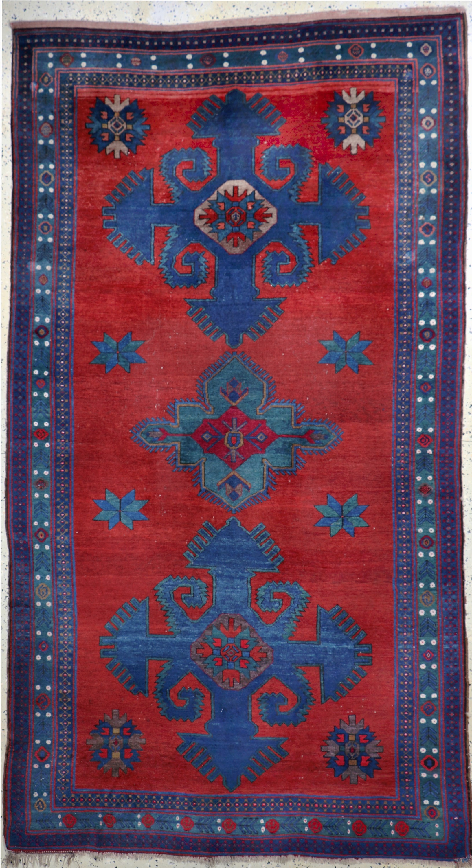 Image 27014510 - Antiker Kazak, Kaukasus, um 1900, Wolle aufWolle, ca. 280 x 155 cm, EHZ: 3