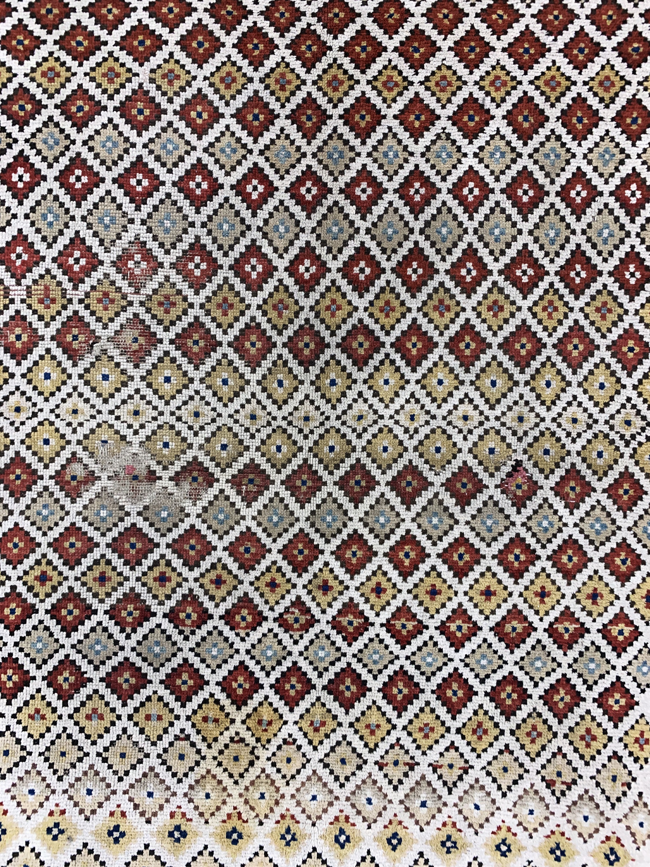 Detail b: Antiker Kazak, Kaukasus, 19.Jhd, Wolle auf Wolle, ca. 167 x 146 cm, EHZ: 4