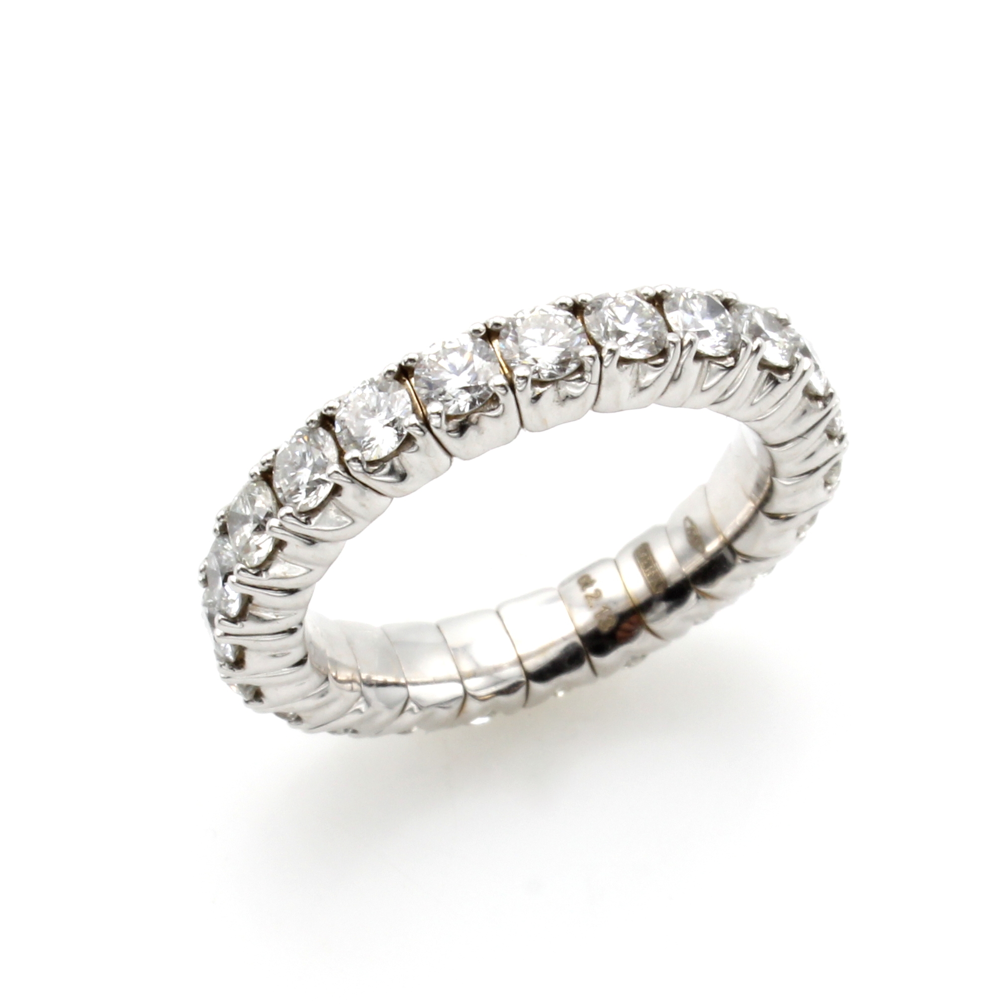 Image 27014517 - Flexibler Memoryring mit Brillanten, WG 750/000, 23 Brill. zus. ca. 2.13 ct feines ...