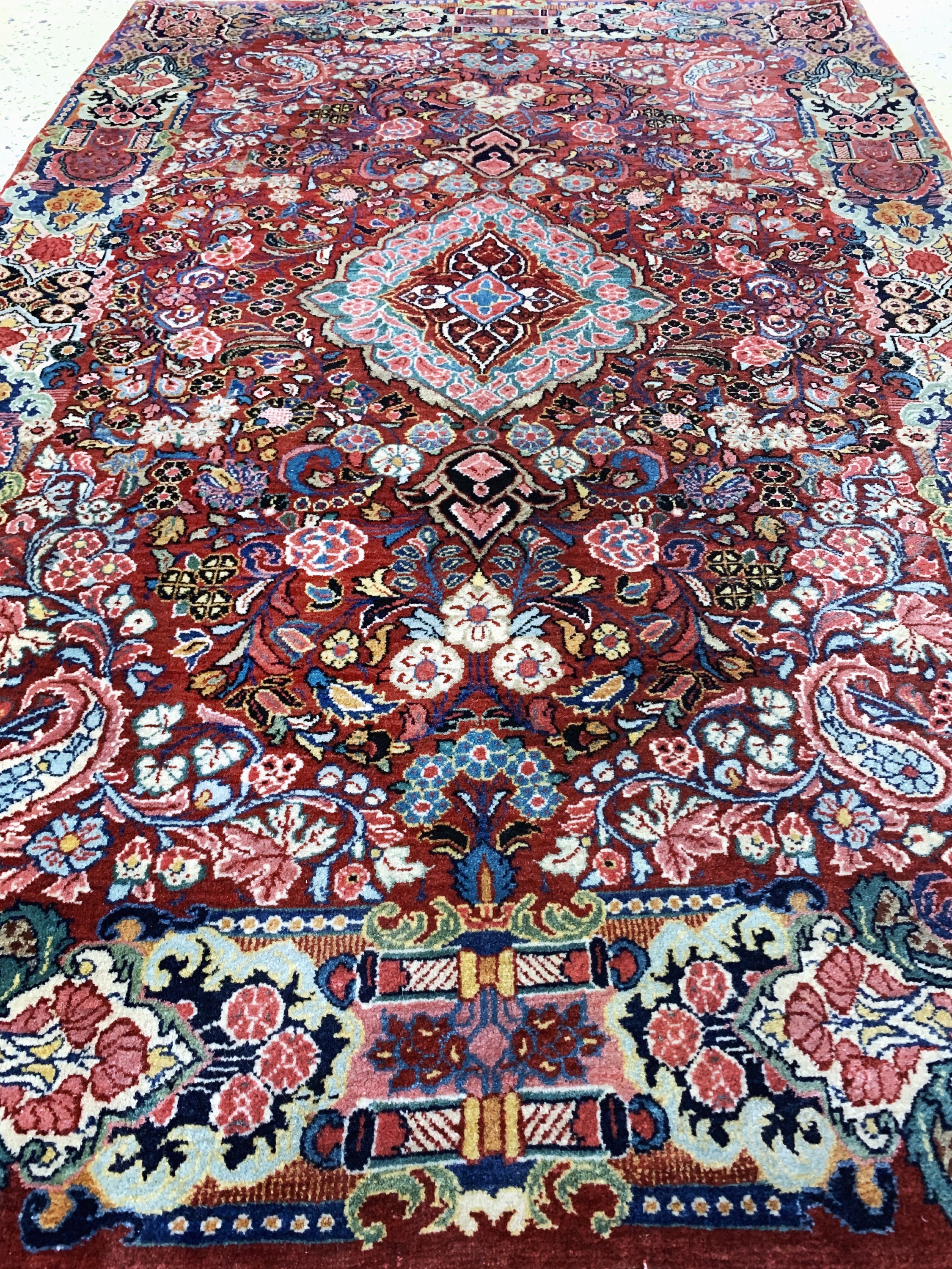 Detail d: Ghiasabad, Persien, Anfang 20.Jhd., Korkwolle, ca. 155 x 103 cm, EHZ: 1-2
