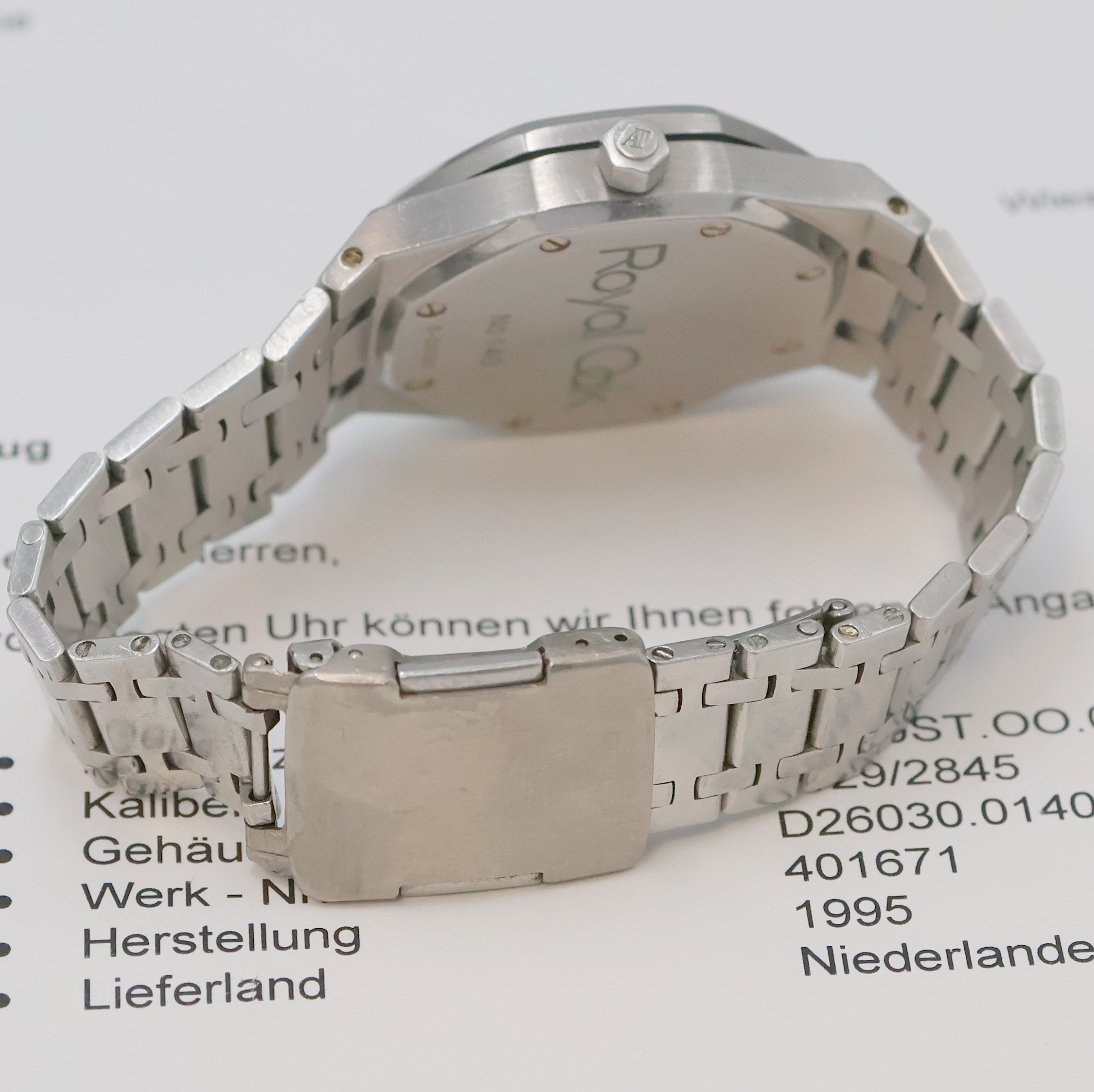 Detail c: AUDEMARS PIGUET Royal Oak Dual Time Herrenarmbanduhr Referenz 25730ST, Schweiz lt. Stammbuchauszug 1995, Automatik, Edelstahlgeh. inkl. orig. ...