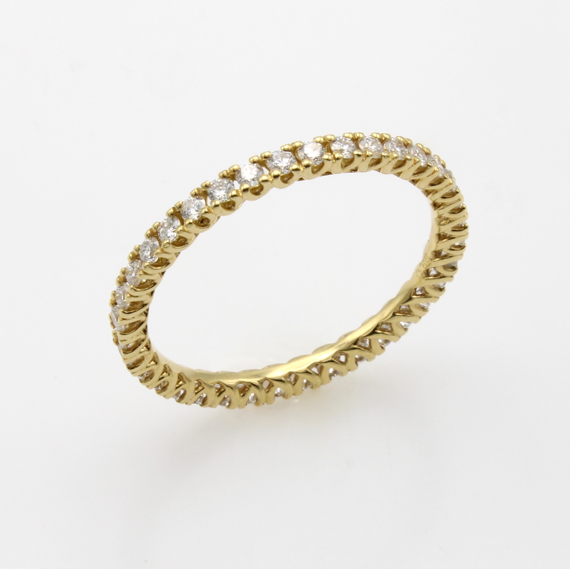 Image 27014586 - Memoryring mit Brillanten, GG 750/000, 36 Brill. zus. ca. 0.66 ct feines Weiß/vs, RW ...