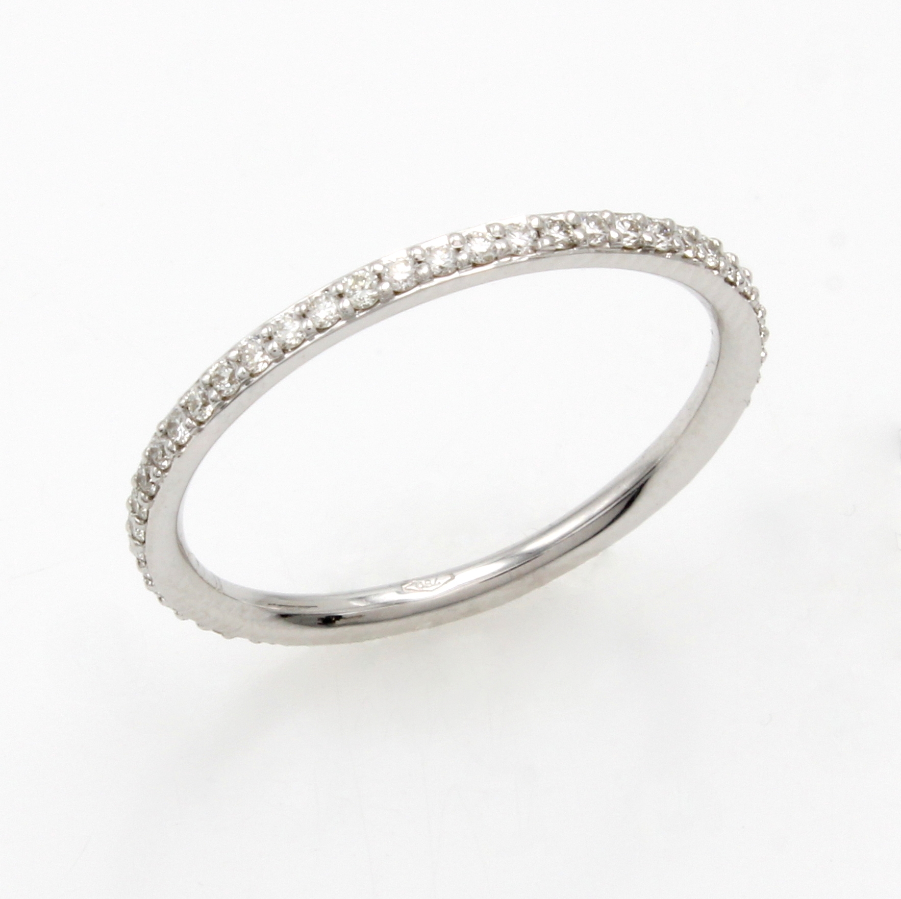 Image 27014724 - Memoryring mit Brillanten, WG 750/000, zu 7/8 bes. m. Brill. zus. ca. 0.23 ct Weiß/si, ...