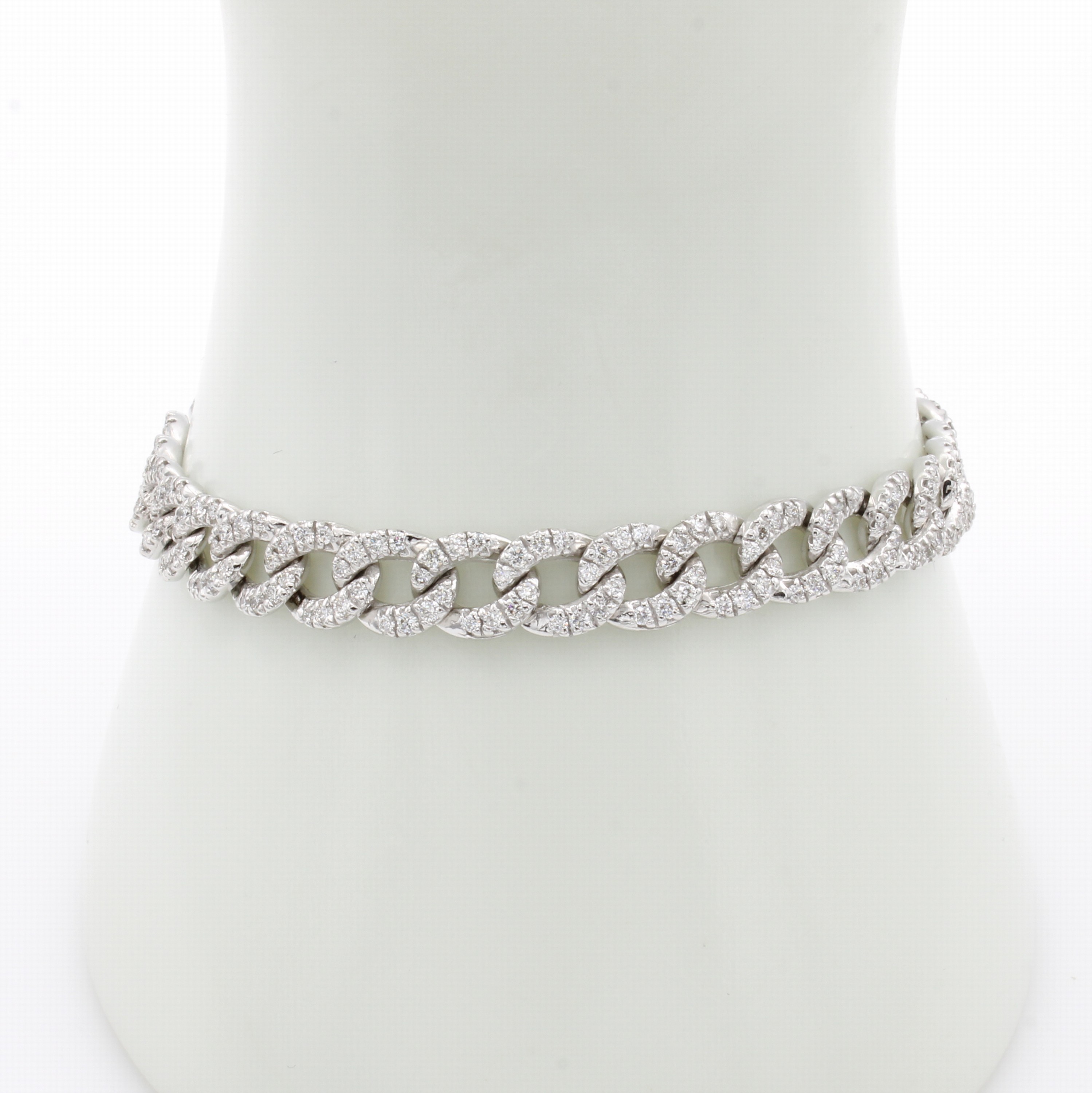 Image 27015075 - Gliederarmband mit Brillanten, WG 750/000, 294 Brill. zus. ca. 2.54 ct feines Weiß/vs, ...