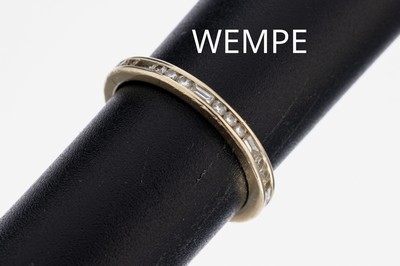 Image 18 kt Gold WEMPE Diamant-Memoryring , WG 750/000, 26 Brillanten zus. ca. 0.37 ct ...