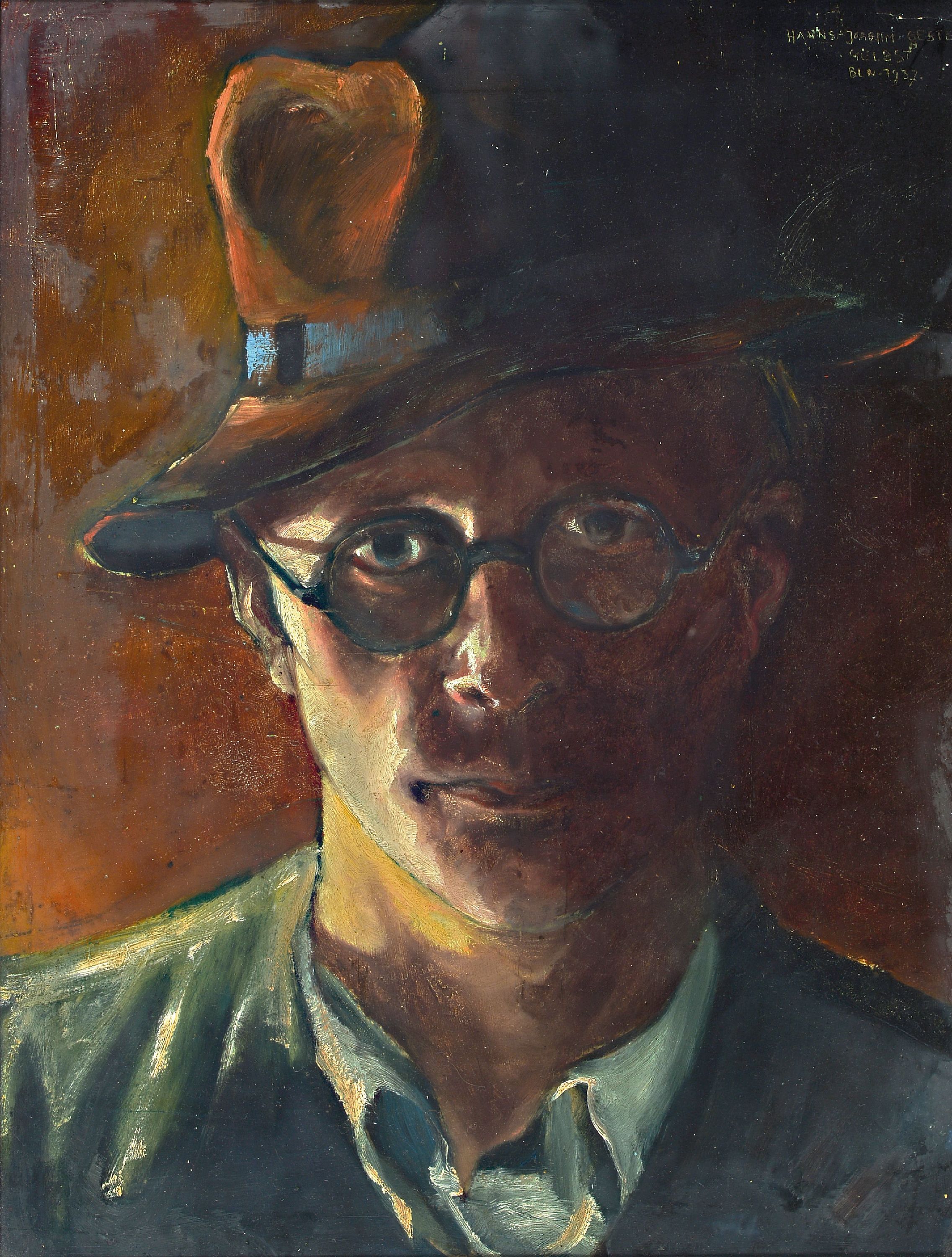 Image 27016476 - Hans Joachim Gestering, 1911 Wunsiedel - 1992 Forstel im Odenwald, Selbstporträt, ...