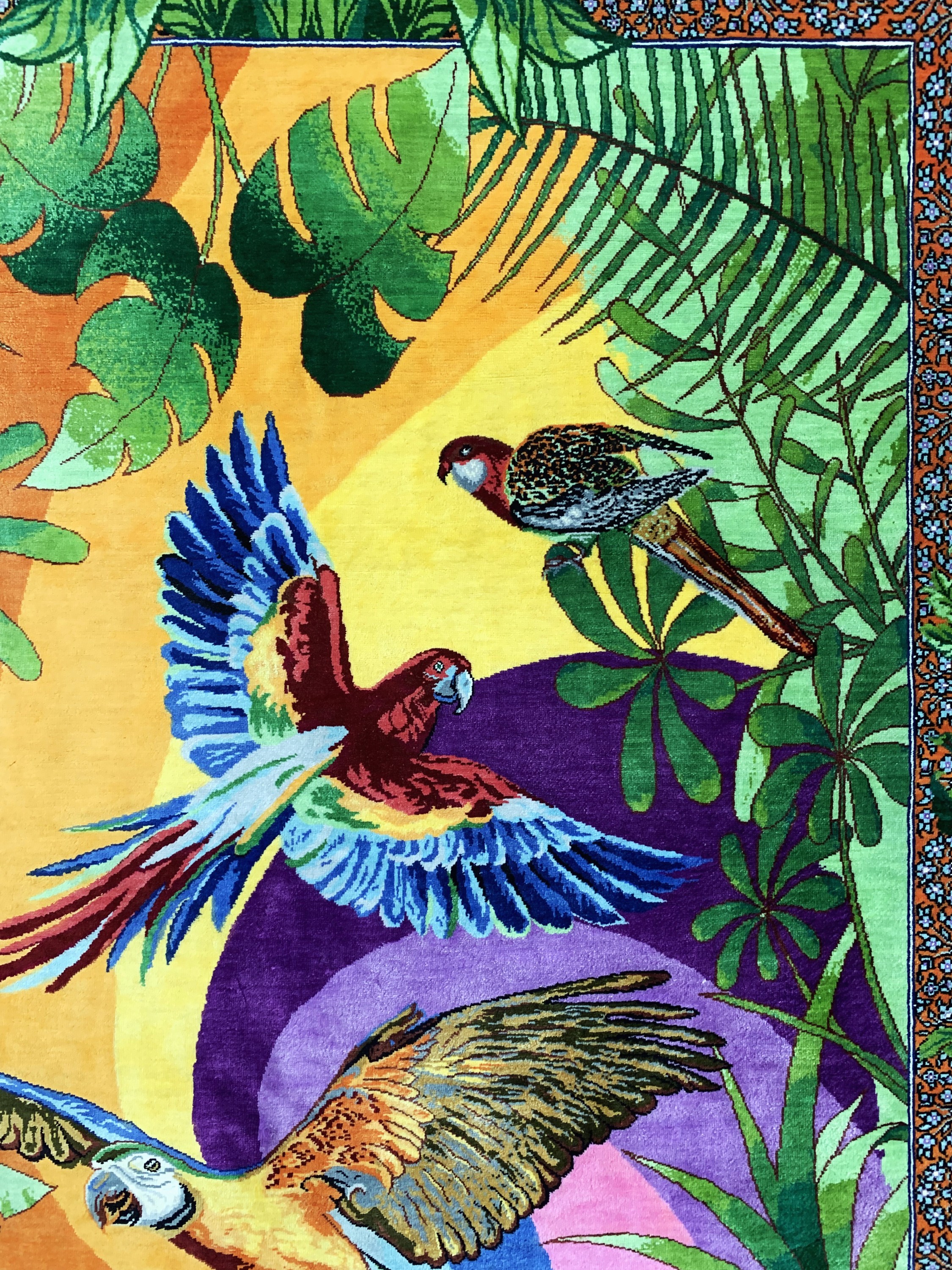 Detail e: Ghom Seide fein Persien, signiert"Bahrami",Ende 20.Jhd, reine Naturseide, ca. 150 x 98 cm, ca. 1,0 Mio. Kn/qm, EHZ:(nahezu neuwertig)