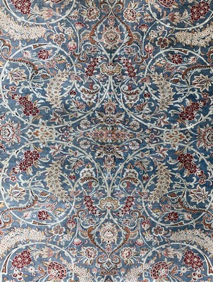 27017015b - Ghom Seide fein signiert, Persien, Ende 20.Jhd, reine Naturseide, ca. 141 x 103 cm, ca. ...