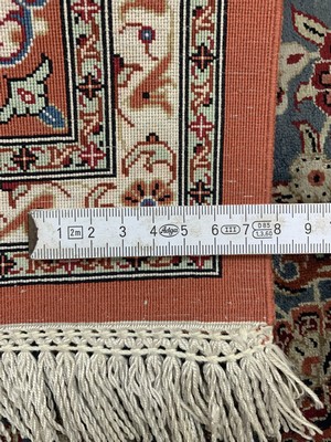 27017015e - Ghom Seide fein signiert, Persien, Ende 20.Jhd, reine Naturseide, ca. 141 x 103 cm, ca. ...