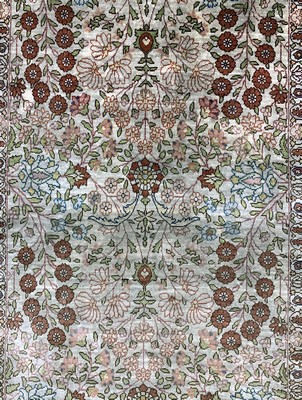 27017023b - Hereke Seide signiert, Türkei, Mitte 20.Jhd, reine Naturseide, ca. 107 x 70 cm, ...