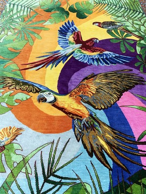 27017024h - Ghom Seide fein Persien, signiert´Bahrami´,Ende 20.Jhd, reine Naturseide, ca. 150 x 98 ...