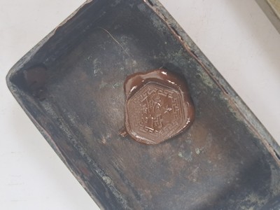 27017044b - Opiumdose, Tintendose und Deckeldose aus China, Metall versilbert, z.T. mit ...