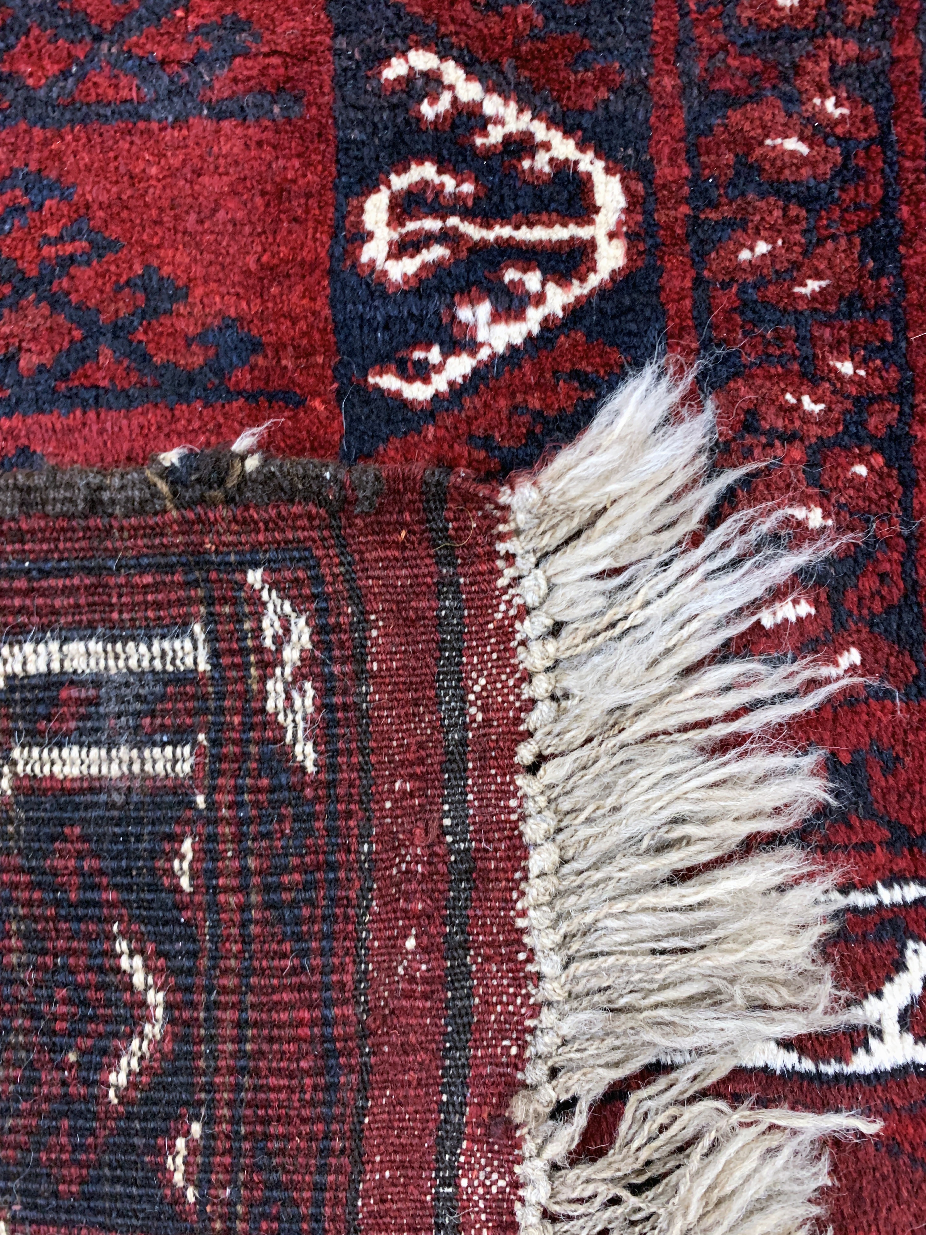 Detail f: Ersari"Engsi", Afghanistan, Ende 20.Jhd, Wolle auf Wolle, ca. 230 x 144 cm, gereinigt, EHZ: 2