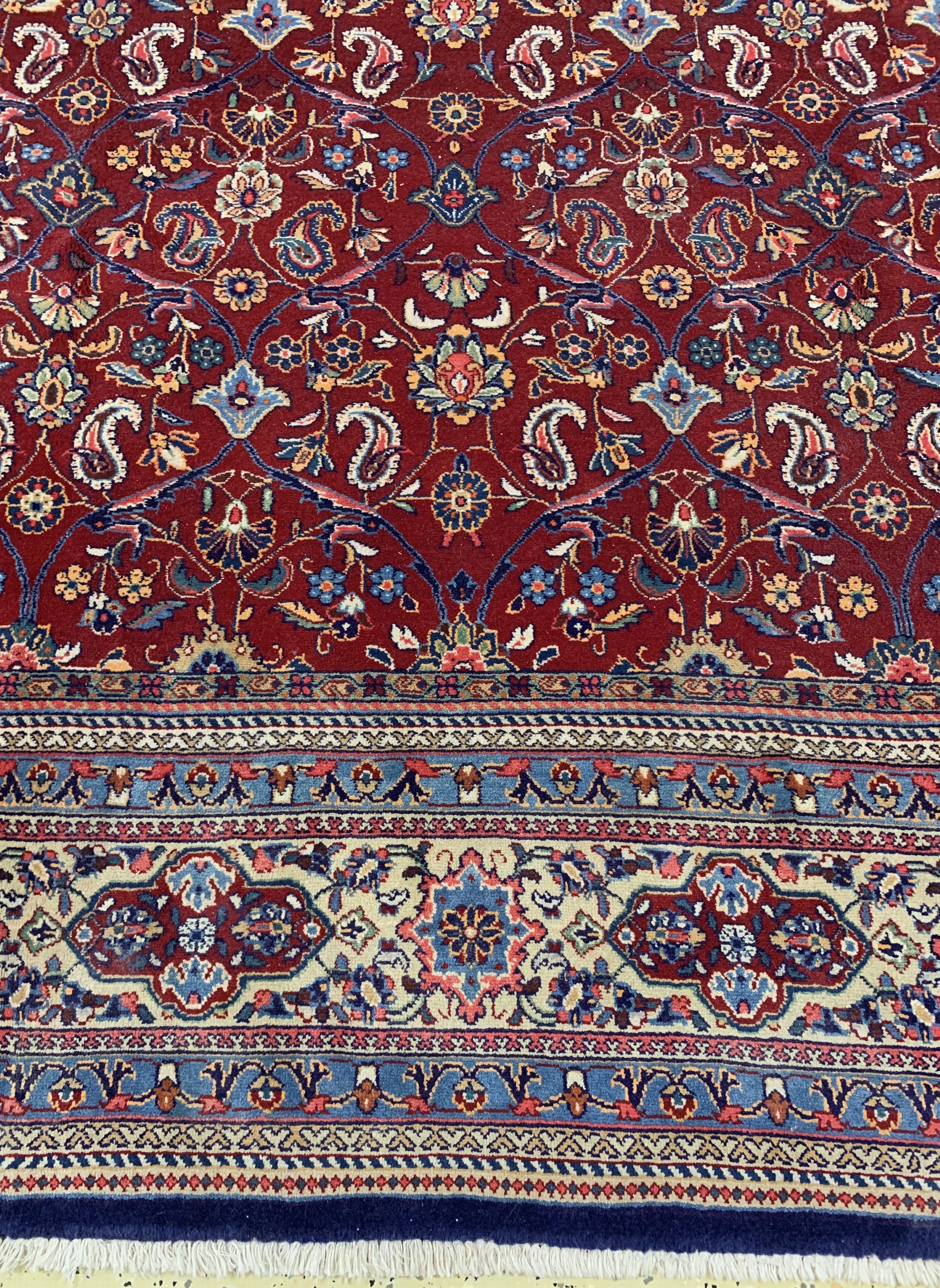 Detail b: Sarogh, Persien, Mitte 20.Jhd, Wolle auf Baumwolle, ca. 330 x 240 cm, EHZ: 2