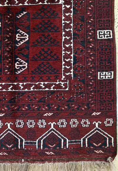 27017344a - Ersari´Engsi´, Afghanistan, Ende 20.Jhd, Wolle auf Wolle, ca. 230 x 144 cm, gereinigt, ...