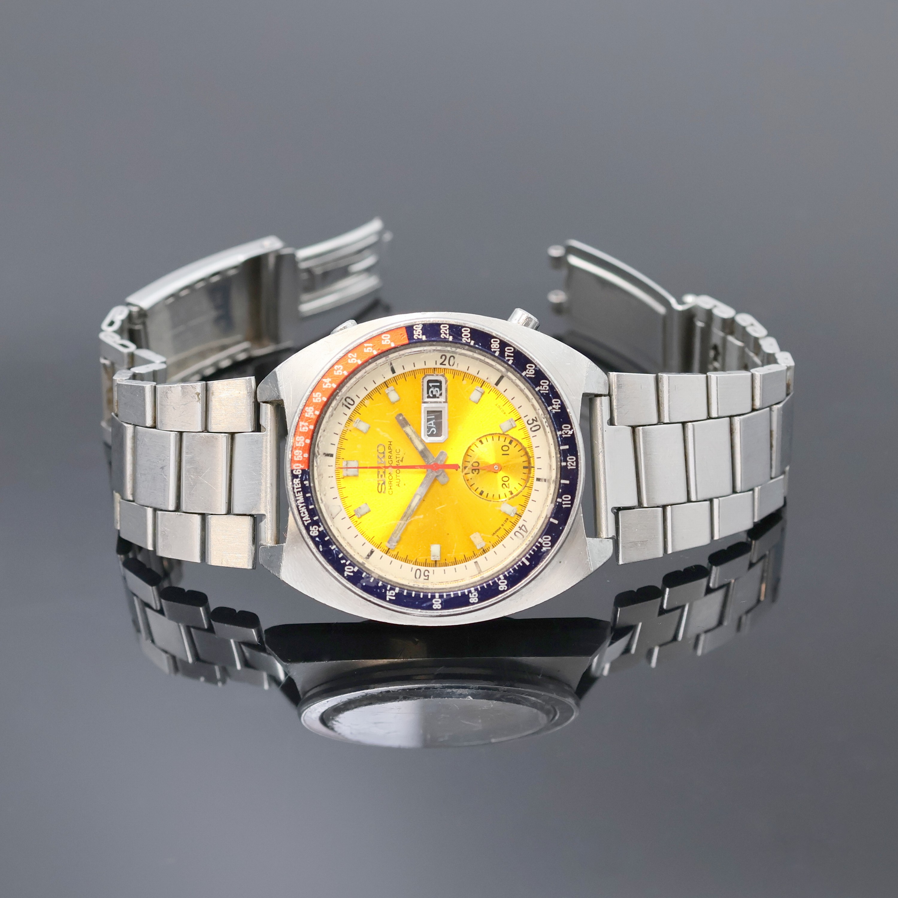 Image 27017977 - SEIKO Herrenchronograph sogenannte ´Pogue´ Referenz 6139-6002, Japan um 1975, Automatik, ...