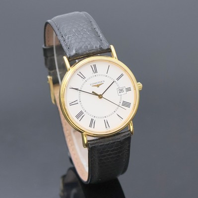 27017975b - LONGINES vergoldete Armbanduhr Referenz L4.636.2, Schweiz um 2000, quarz, Edelstahlboden ...