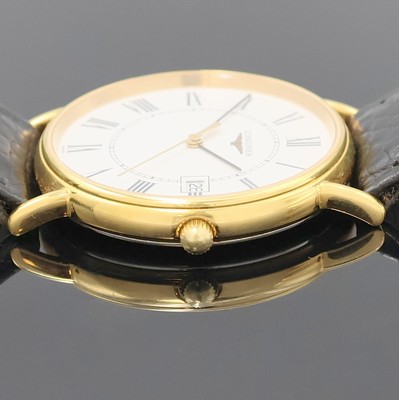 27017975d - LONGINES vergoldete Armbanduhr Referenz L4.636.2, Schweiz um 2000, quarz, Edelstahlboden ...